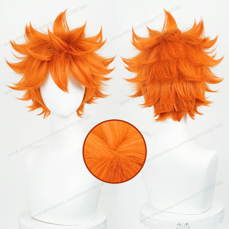 Anime Cosplay Orange Hair - Hinata Shoyo Cosplay Wig 26cm Short