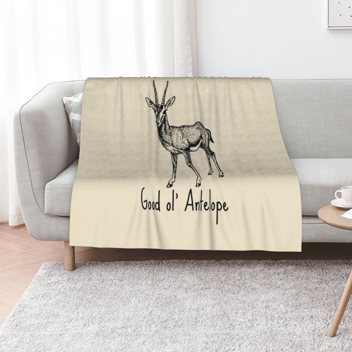 Anime Cosplay Drawing - Good ol' Antelope Drawing - Black