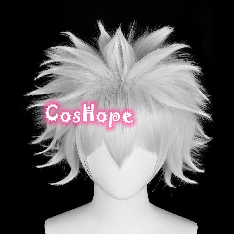 Cosplay Anime Killua Zoldyck - f,5.g'6\j/8,Killua Zoldyck Short Silver White Anime