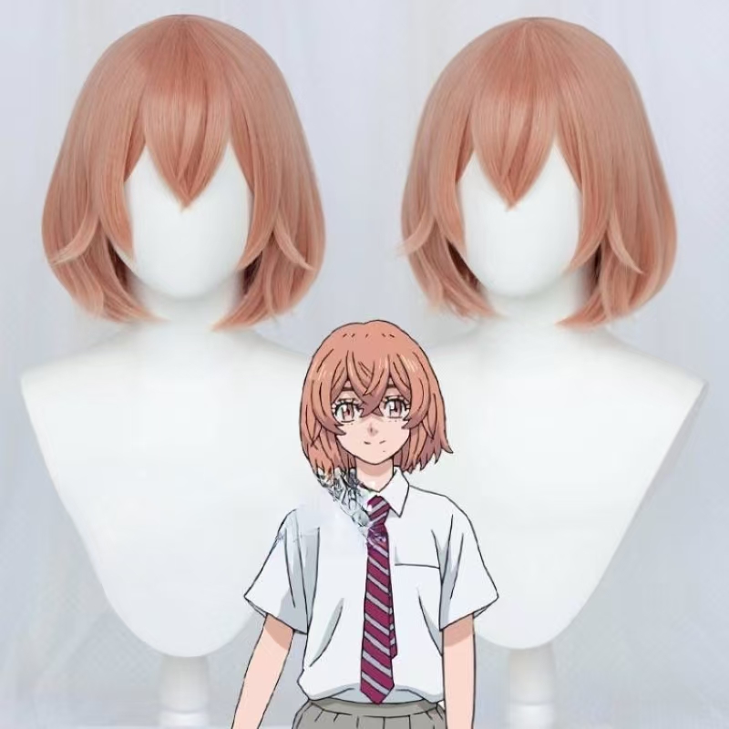 Anime Cosplay Orange Hair - Tokyo Revengers Tachibana Hinata Cosplay Wig