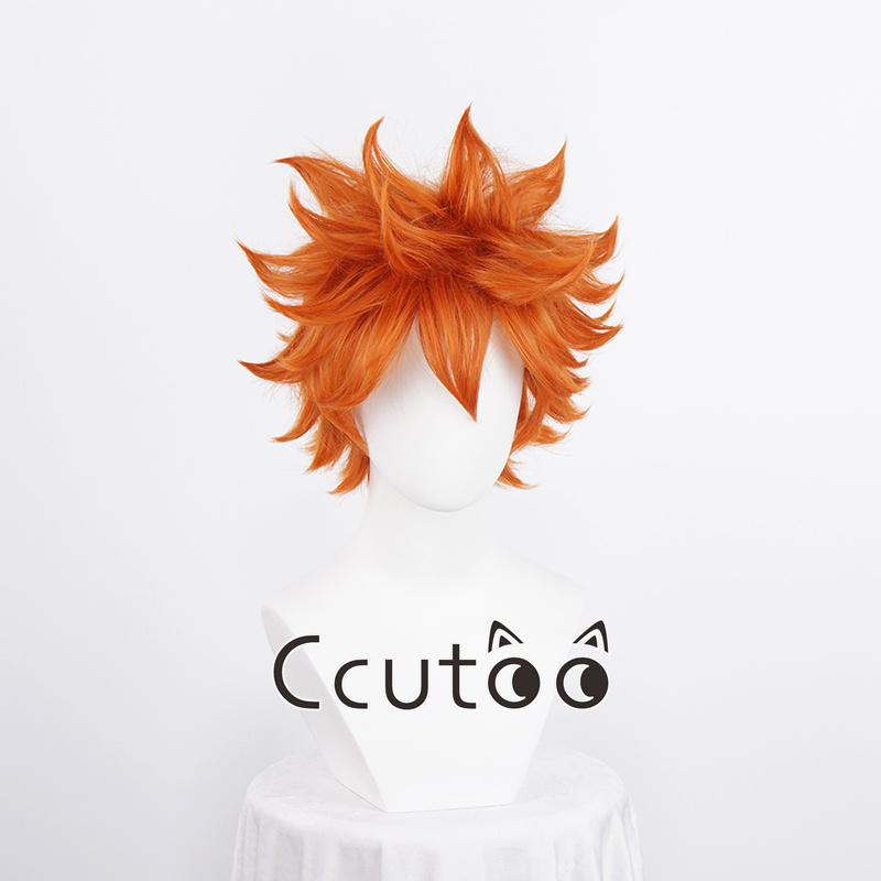 Anime Cosplay Orange Hair - New Anime Hinata Shoyo Cosplay Wig