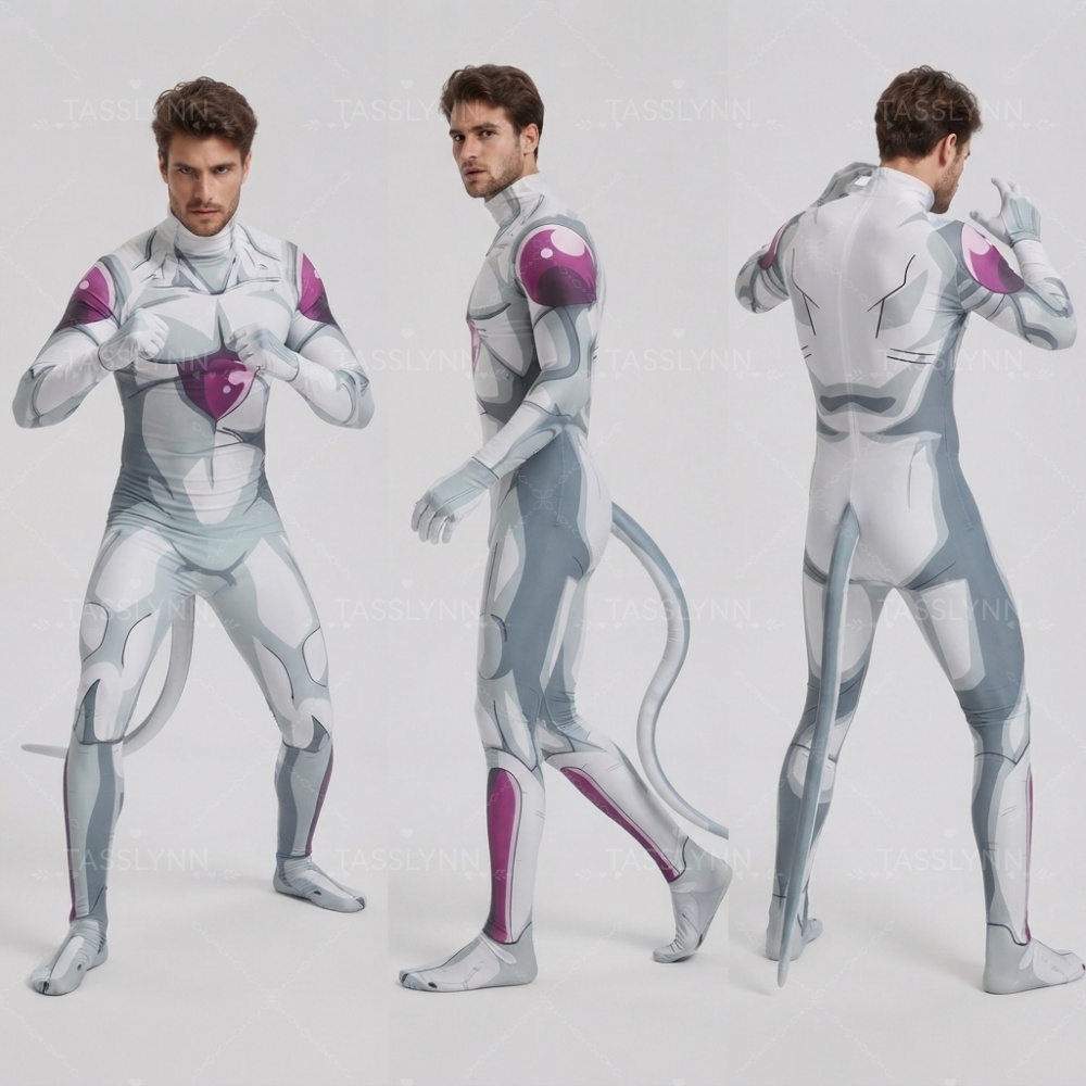 Dragon Ball Saiyan Armor - Frieza Cosplay Spandex Zentai Bodysuit Jumpsuits