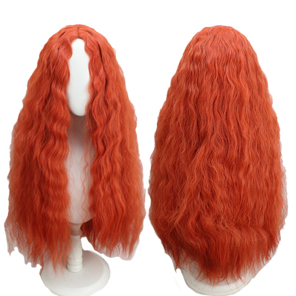 Anime Cosplay Orange Hair - Malenia Cosplay Wig Orange Red Curly