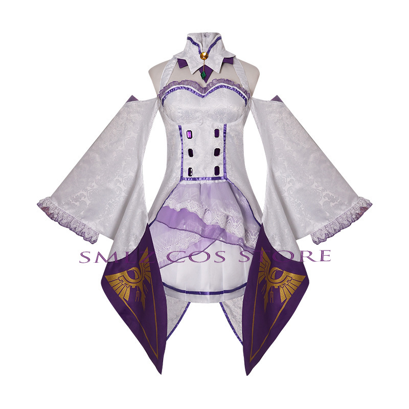 Emilia Cosplay Anime Re Zero K - Anime Cosplay Outfit 评论和价格