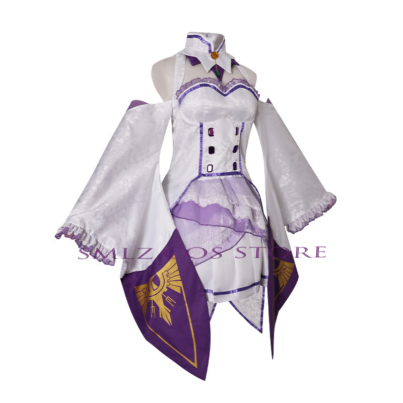 Emilia Cosplay Anime Re Zero K - Anime Cosplay Outfit 评论和价格