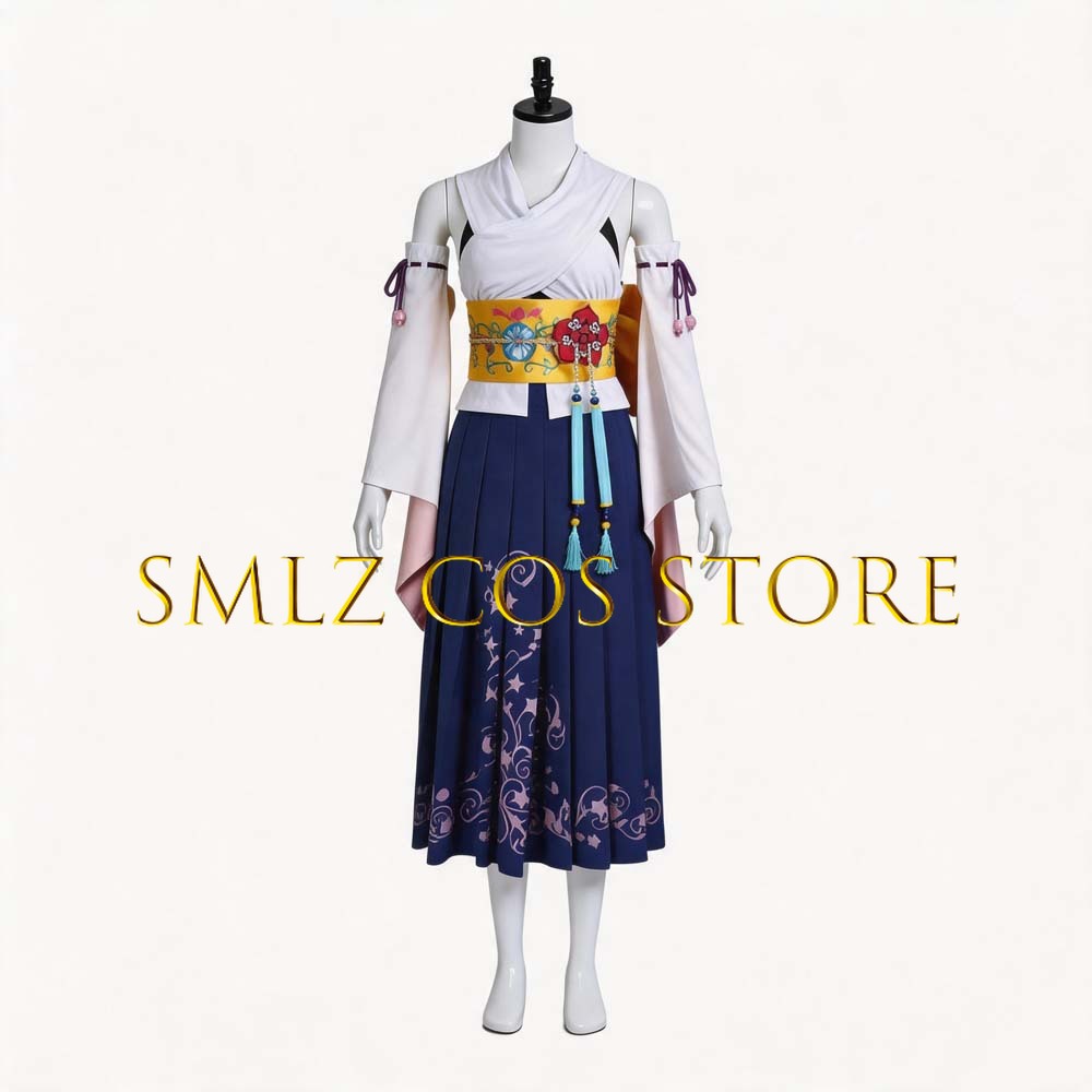 Smlz FFX Yuna Cosplay Anime FF - Anime Cosplay Outfit 评论和价格