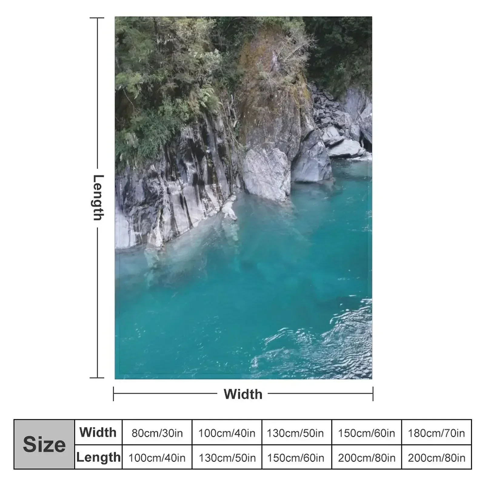 New Zealand blue pools Throw B - Anime Cosplay New Zealand 评论和价格