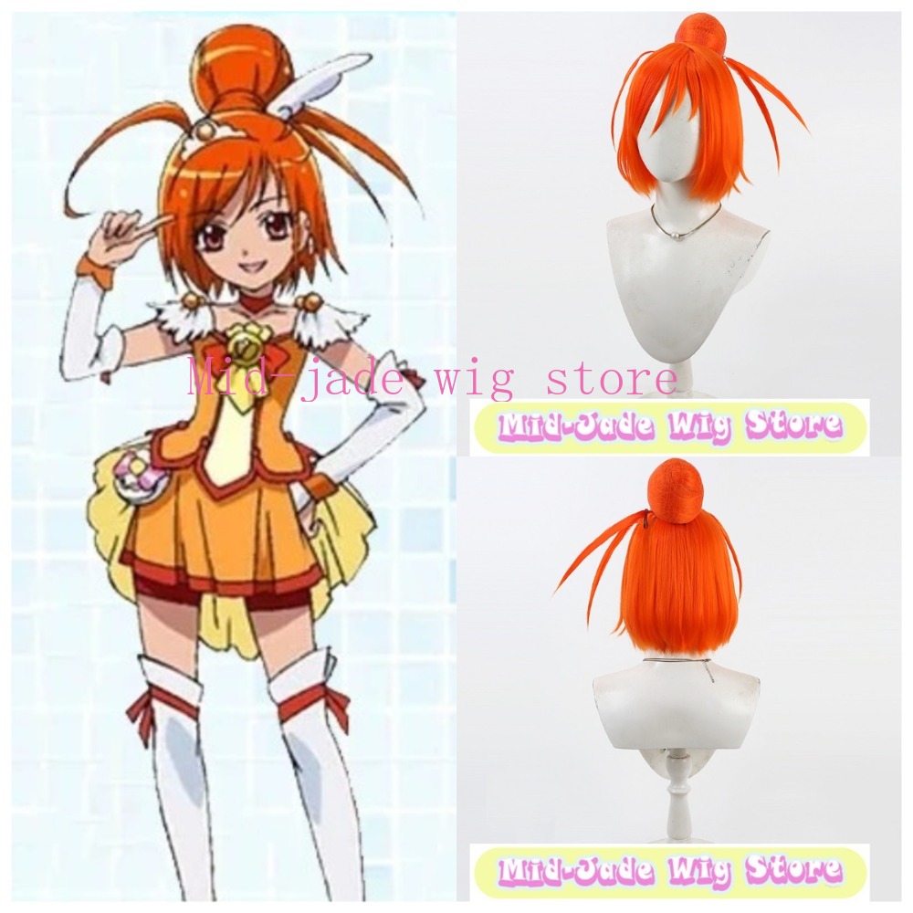 Smile PreCure Akane Hino Cospl - Anime Cosplay Orange Hair 评论和价格
