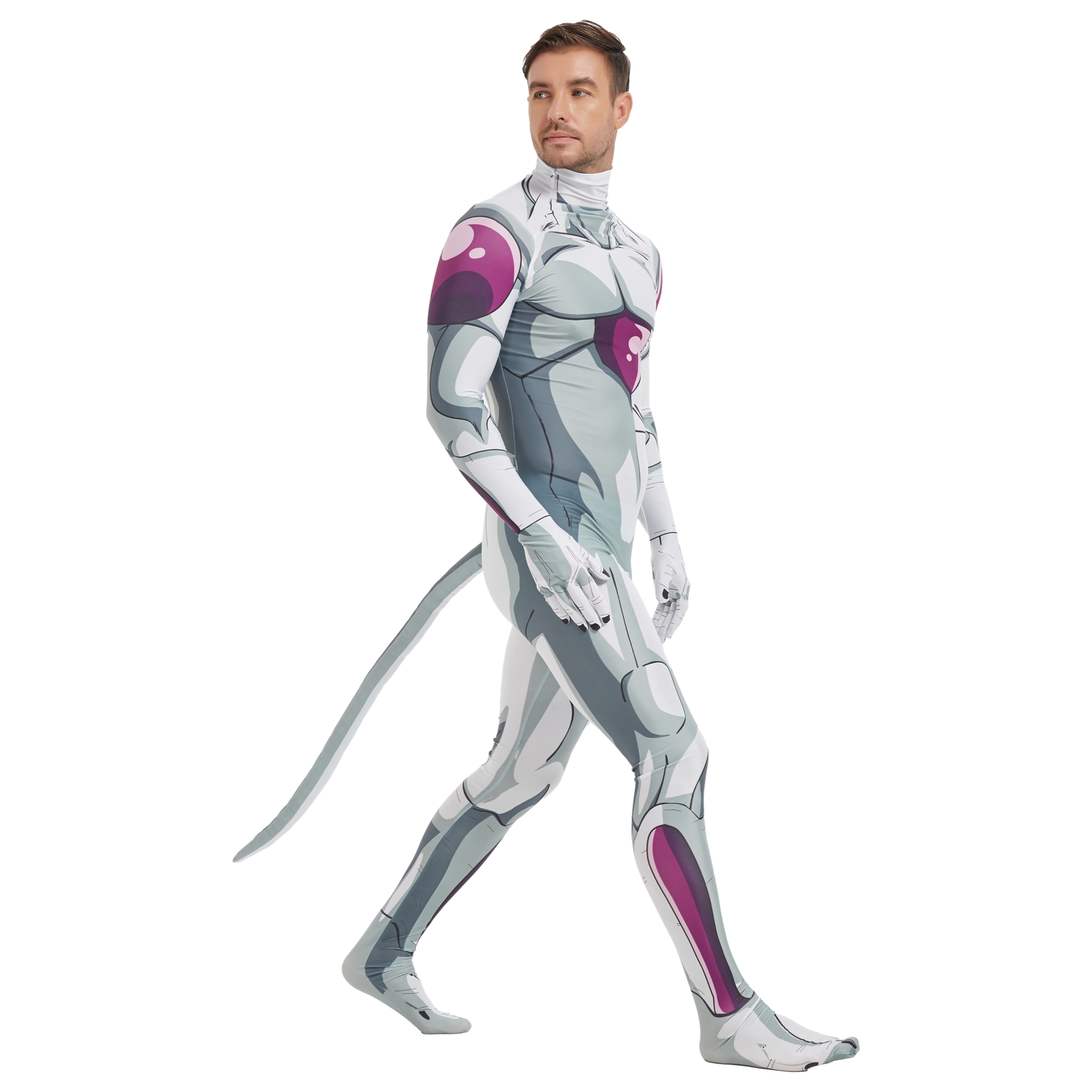 Frieza Cosplay Spandex Zentai  - Dragon Ball Saiyan Armor 评论和价格