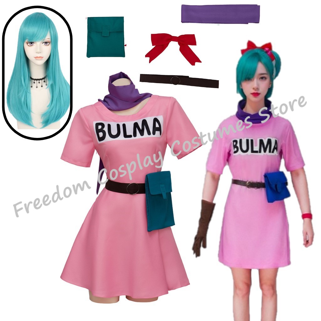 Anime Bulma Cosplay Costume Pi - Dragon Ball Saiyan Armor 评论和价格